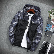 Load image into Gallery viewer, 2019 Men's wear casual  camouflage jacket. of Slim handsome spring autumn casual solid color large size baseball clothes