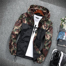 Load image into Gallery viewer, 2019 Men's wear casual  camouflage jacket. of Slim handsome spring autumn casual solid color large size baseball clothes