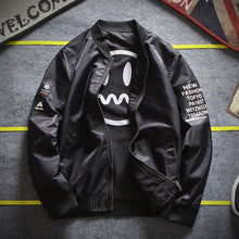 Load image into Gallery viewer, Lenstid 2019 New MA-1 bomber military motorcycle jacket men's printed pattern pilot bomber jacket men's baseball jacket Korean