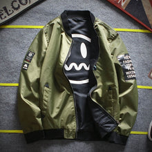 Load image into Gallery viewer, Lenstid 2019 New MA-1 bomber military motorcycle jacket men's printed pattern pilot bomber jacket men's baseball jacket Korean