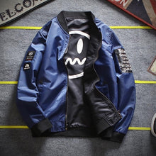 Load image into Gallery viewer, Lenstid 2019 New MA-1 bomber military motorcycle jacket men's printed pattern pilot bomber jacket men's baseball jacket Korean