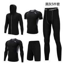 Load image into Gallery viewer, Men New Autumn And Winter Sportswear Fitness Suit Men's Outdoor Running Fitness Clothing Basketball Training Sportswear