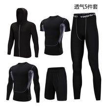 Load image into Gallery viewer, Men New Autumn And Winter Sportswear Fitness Suit Men's Outdoor Running Fitness Clothing Basketball Training Sportswear