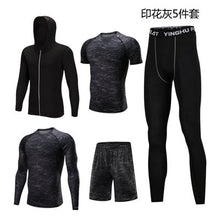 Load image into Gallery viewer, Men New Autumn And Winter Sportswear Fitness Suit Men's Outdoor Running Fitness Clothing Basketball Training Sportswear