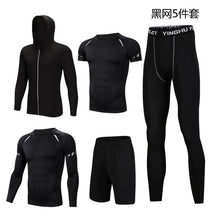Load image into Gallery viewer, Men New Autumn And Winter Sportswear Fitness Suit Men's Outdoor Running Fitness Clothing Basketball Training Sportswear