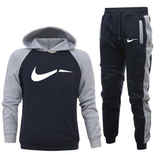 Load image into Gallery viewer, New Brand Clothing Men's Casual Sweatshirts Pullover LOGO Men tracksuit Hoodies Two Piece+Pants Sport Shirts Autumn Winter Set