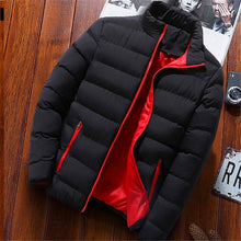 Load image into Gallery viewer, 2019 Men Casual Hooded Parka  Printed Winter Men Fashion Patchwork Cotton Slim Fit Coat Thick Warm Homme's Zipper Jacket