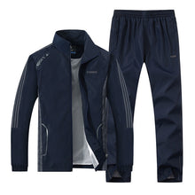 Load image into Gallery viewer, New Men's Set Spring Autumn Men Sportswear 2 Piece Set Sporting Suit Jacket+Pant Sweatsuit Men Clothing Tracksuit Set Outwear