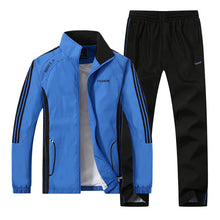 Load image into Gallery viewer, New Men's Set Spring Autumn Men Sportswear 2 Piece Set Sporting Suit Jacket+Pant Sweatsuit Men Clothing Tracksuit Set Outwear