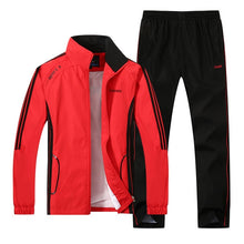 Load image into Gallery viewer, New Men's Set Spring Autumn Men Sportswear 2 Piece Set Sporting Suit Jacket+Pant Sweatsuit Men Clothing Tracksuit Set Outwear