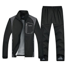 Load image into Gallery viewer, New Men's Set Spring Autumn Men Sportswear 2 Piece Set Sporting Suit Jacket+Pant Sweatsuit Men Clothing Tracksuit Set Outwear