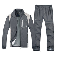 Load image into Gallery viewer, New Men's Set Spring Autumn Men Sportswear 2 Piece Set Sporting Suit Jacket+Pant Sweatsuit Men Clothing Tracksuit Set Outwear