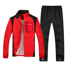 Load image into Gallery viewer, New Men's Set Spring Autumn Men Sportswear 2 Piece Set Sporting Suit Jacket+Pant Sweatsuit Men Clothing Tracksuit Set Outwear