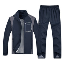 Load image into Gallery viewer, New Men's Set Spring Autumn Men Sportswear 2 Piece Set Sporting Suit Jacket+Pant Sweatsuit Men Clothing Tracksuit Set Outwear