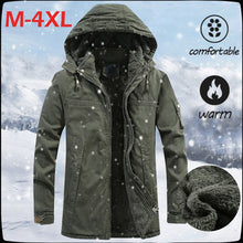 Load image into Gallery viewer, streetwear  Winter Hooded Windproof Solid Long Sleeve Soft Coat Shell  jacket men jaqueta masculino chaqueta hombre casaco