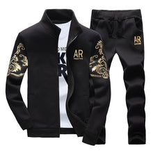 Load image into Gallery viewer, Brand Men Sets Fashion Autumn Spring Sporting Suit Sweatshirt+Sweatpant Tracksuit Men's Sportswear Zipper Clothing 2 Pieces Sets