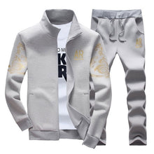 Load image into Gallery viewer, Brand Men Sets Fashion Autumn Spring Sporting Suit Sweatshirt+Sweatpant Tracksuit Men's Sportswear Zipper Clothing 2 Pieces Sets