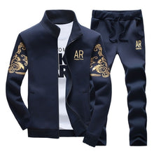 Load image into Gallery viewer, Brand Men Sets Fashion Autumn Spring Sporting Suit Sweatshirt+Sweatpant Tracksuit Men's Sportswear Zipper Clothing 2 Pieces Sets