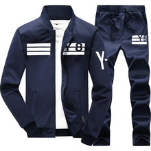 Load image into Gallery viewer, Brand Men Sets Fashion Autumn Spring Sporting Suit Sweatshirt+Sweatpant Tracksuit Men's Sportswear Zipper Clothing 2 Pieces Sets