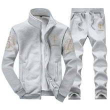 Load image into Gallery viewer, Brand Men Sets Fashion Autumn Spring Sporting Suit Sweatshirt+Sweatpant Tracksuit Men's Sportswear Zipper Clothing 2 Pieces Sets
