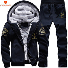 Load image into Gallery viewer, Men's large size M-9XL New Men's  Sets Autumn Sports Suit Sweatshirt + Track Pants Clothing For Men 2 pieces Sets Slim Outerwear
