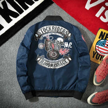 Load image into Gallery viewer, Lenstid 2019 New MA-1 bomber military motorcycle jacket men's printed pattern pilot bomber jacket men's baseball jacket Korean